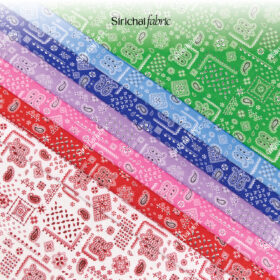 ผ้าคอตต้อนทีซี Cotton TC ลายลูกน้ำ ลายผ้าเช็ดหน้า หน้ากว้าง 44 นิ้ว